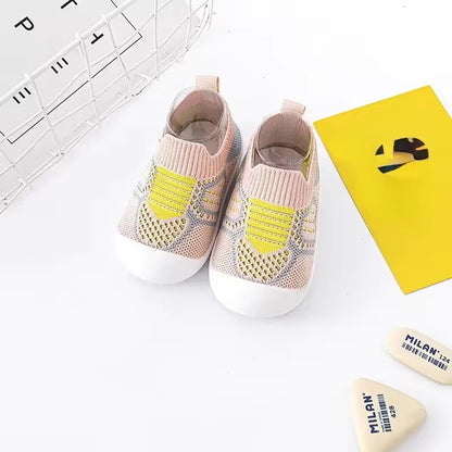 Zapatillas Soft Sole Baby Shoe New Anti Slip 0-3 Year Old Indoor Anti Kick Shoe Socks Mesh Face Infant Boy Girl Shoe Baby Items