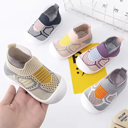 Zapatillas Soft Sole Baby Shoe New Anti Slip 0-3 Year Old Indoor Anti Kick Shoe Socks Mesh Face Infant Boy Girl Shoe Baby Items