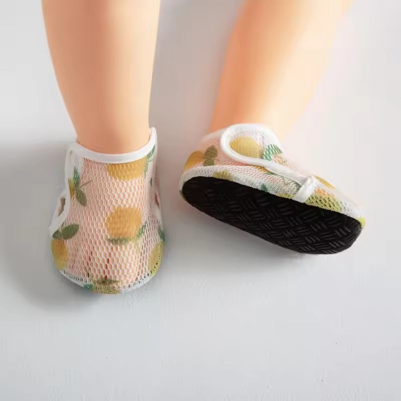 Children Walking Shoes Baby Floor Shoes for Kids Girl Boy Socks Shoes Non Slip Indoor Soft Sole Toddler Summer Mesh First Walker