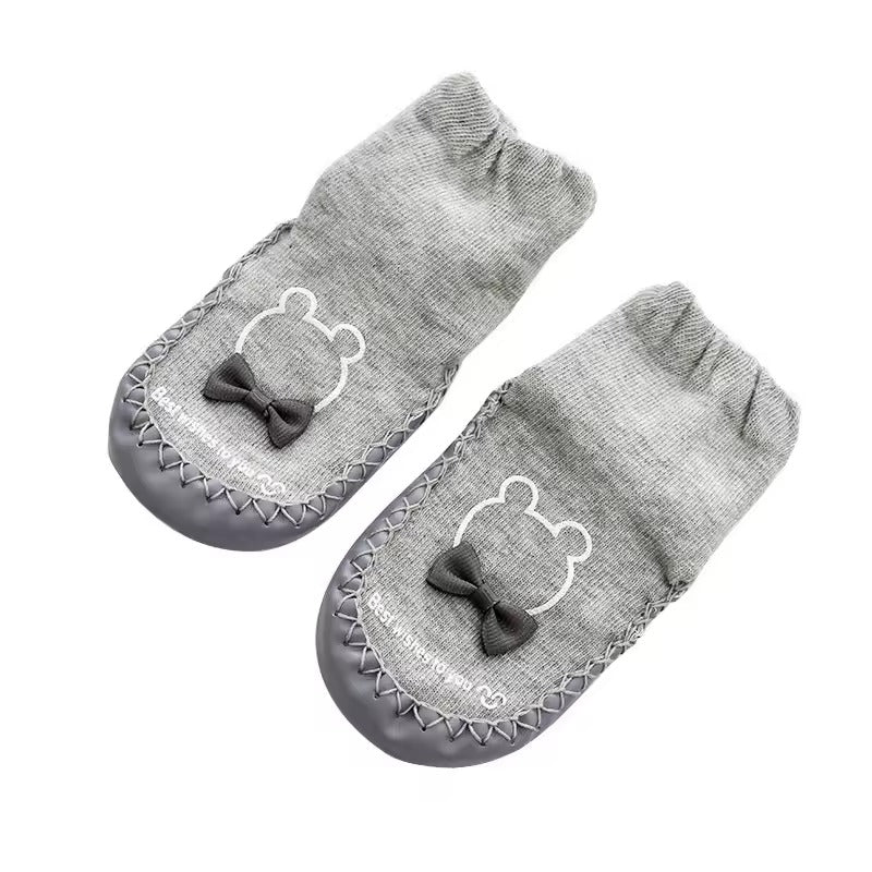 Bowknot New Cute Baby Sock Skin Bottom Footwear Antiskid Baby Socks Floor Cartoon Socks in the children's Stockings