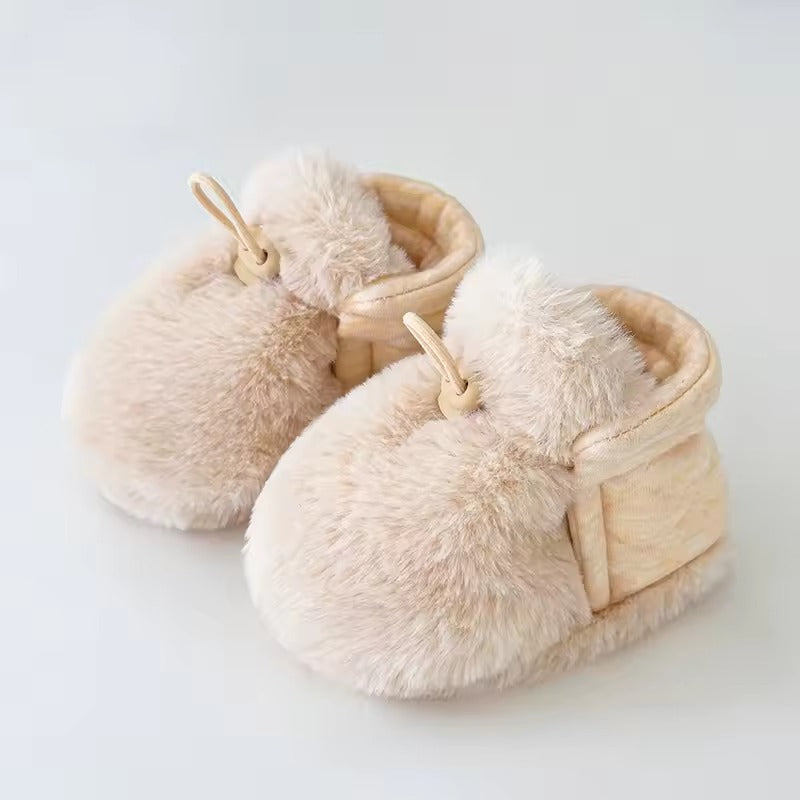 Winter Warm Infant Kids Crib Shoes Comfortable Baby Girls Boys Anti-Slip Soft Soled Floor Shoes Newborn Baby First Walkers