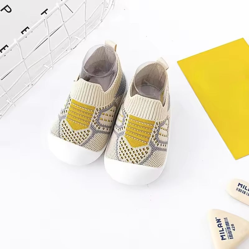 Zapatillas Soft Sole Baby Shoe New Anti Slip 0-3 Year Old Indoor Anti Kick Shoe Socks Mesh Face Infant Boy Girl Shoe Baby Items