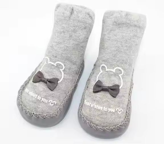 Bowknot New Cute Baby Sock Skin Bottom Footwear Antiskid Baby Socks Floor Cartoon Socks in the children's Stockings